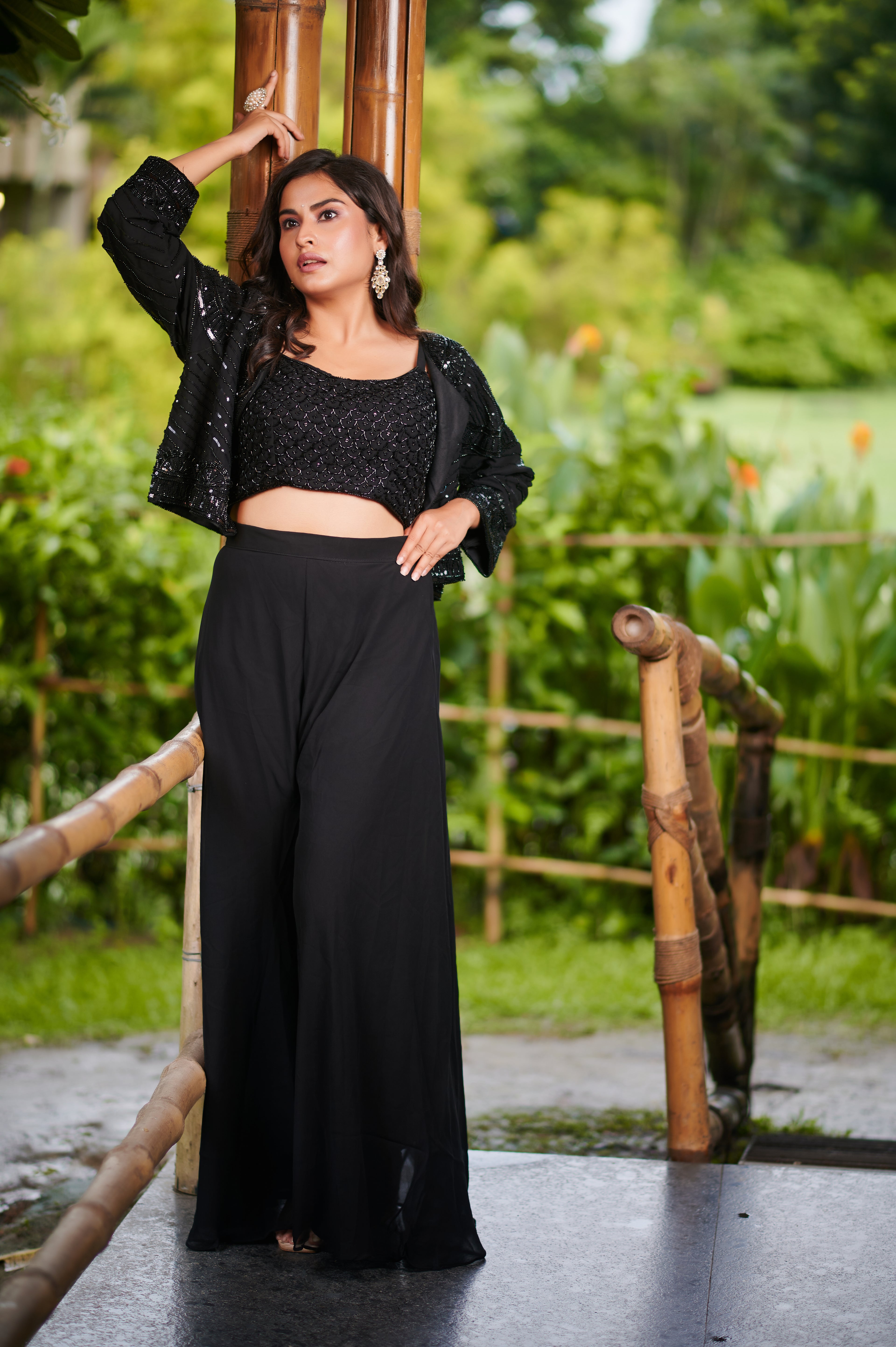 Noir Muse – 3-Piece Indo-Western Ensemble