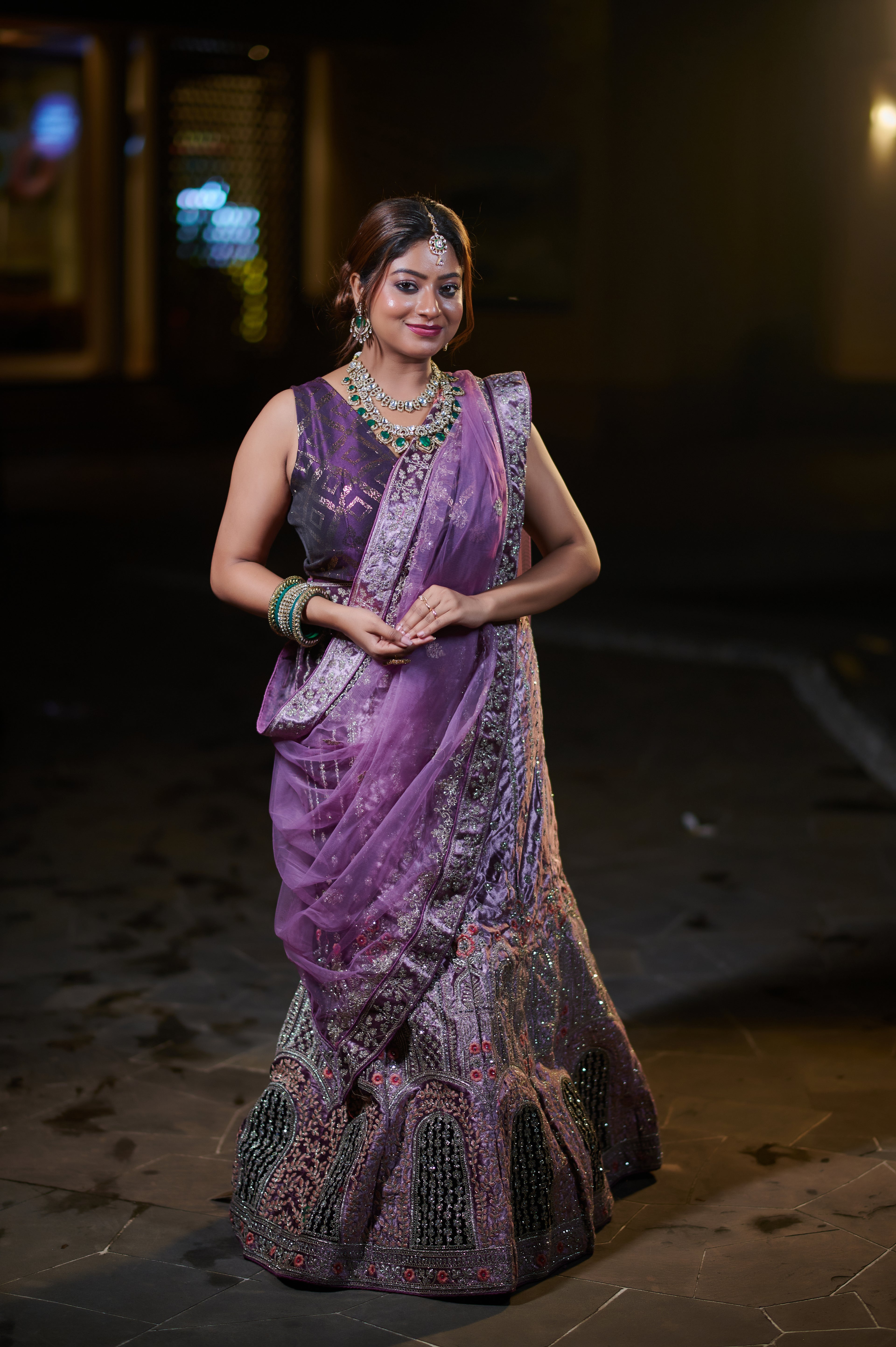 The Amethyst Empress Lehenga