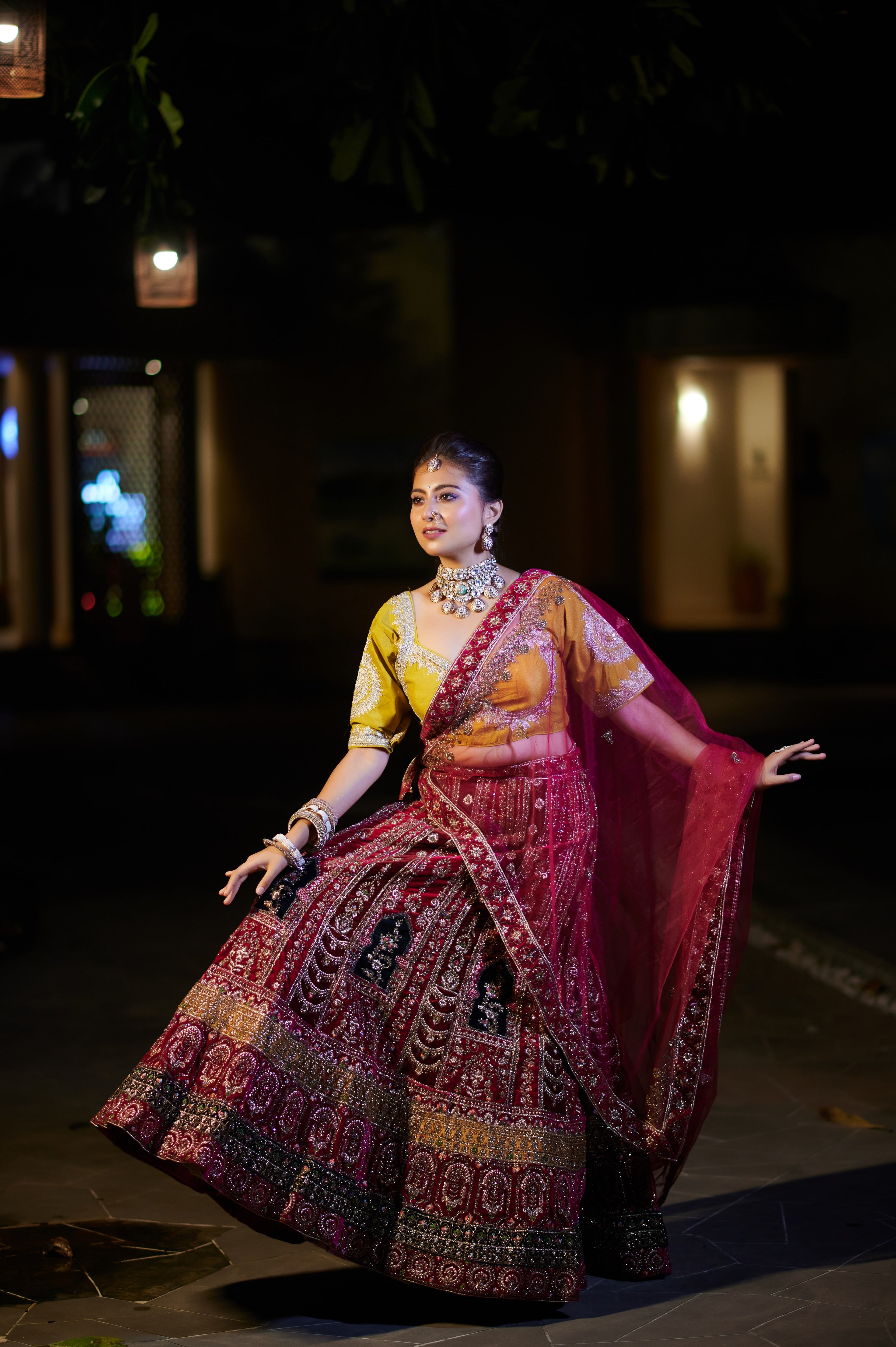 Dulhan-Royal Maroon Bridal Lehenga