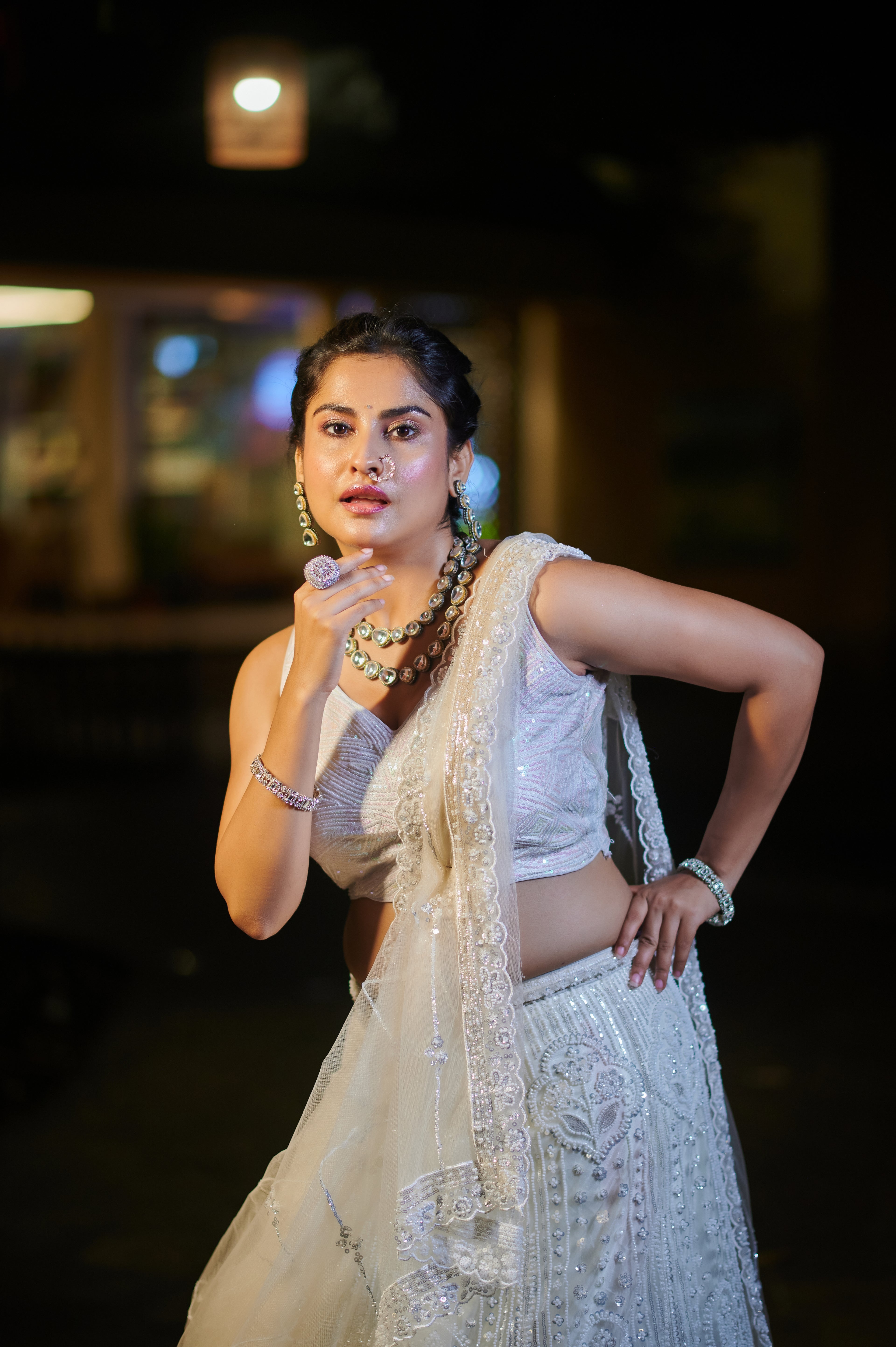 Ivory Luxe Chandni Bridal Lehenga