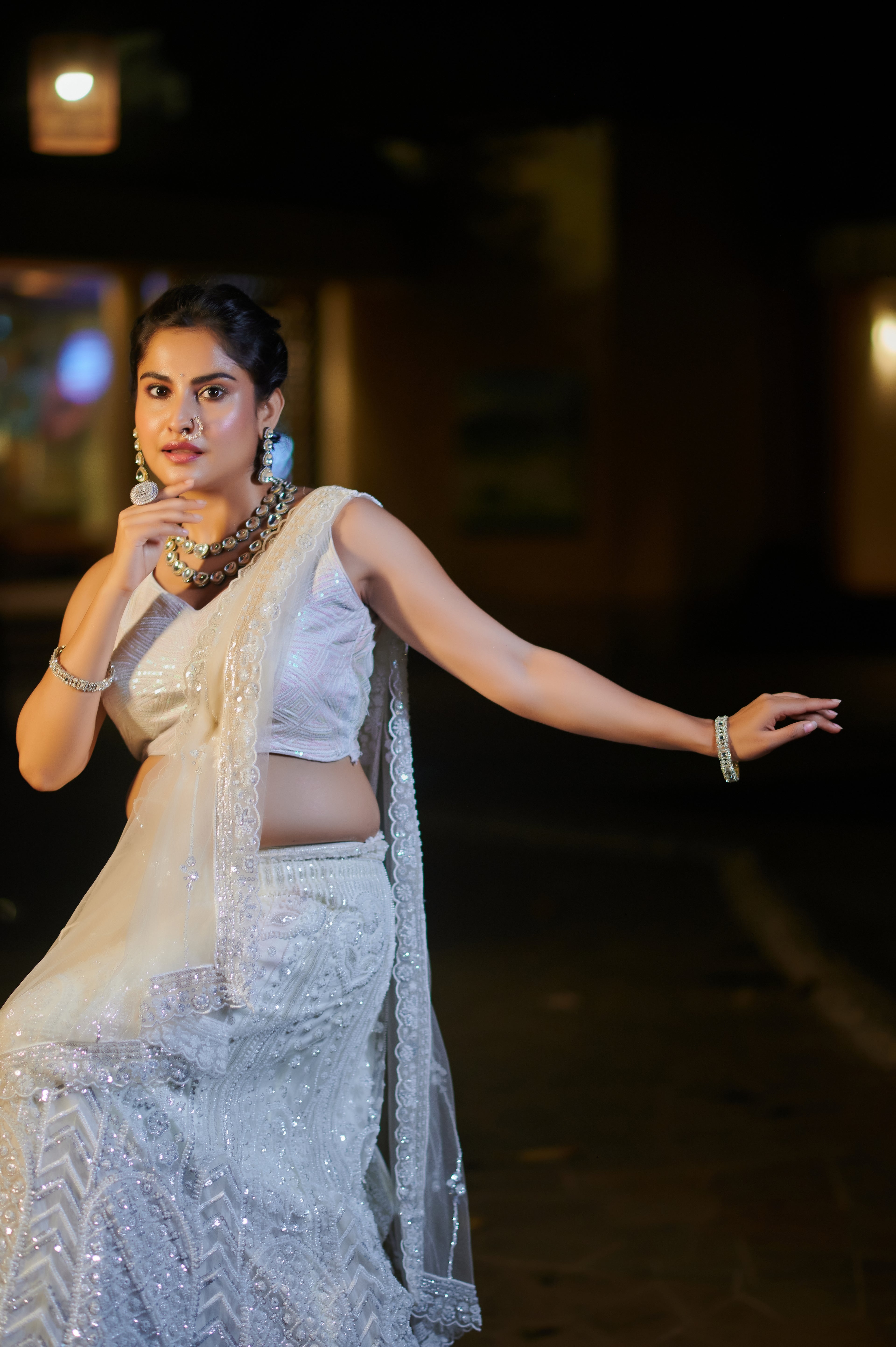 Ivory Luxe Chandni Bridal Lehenga