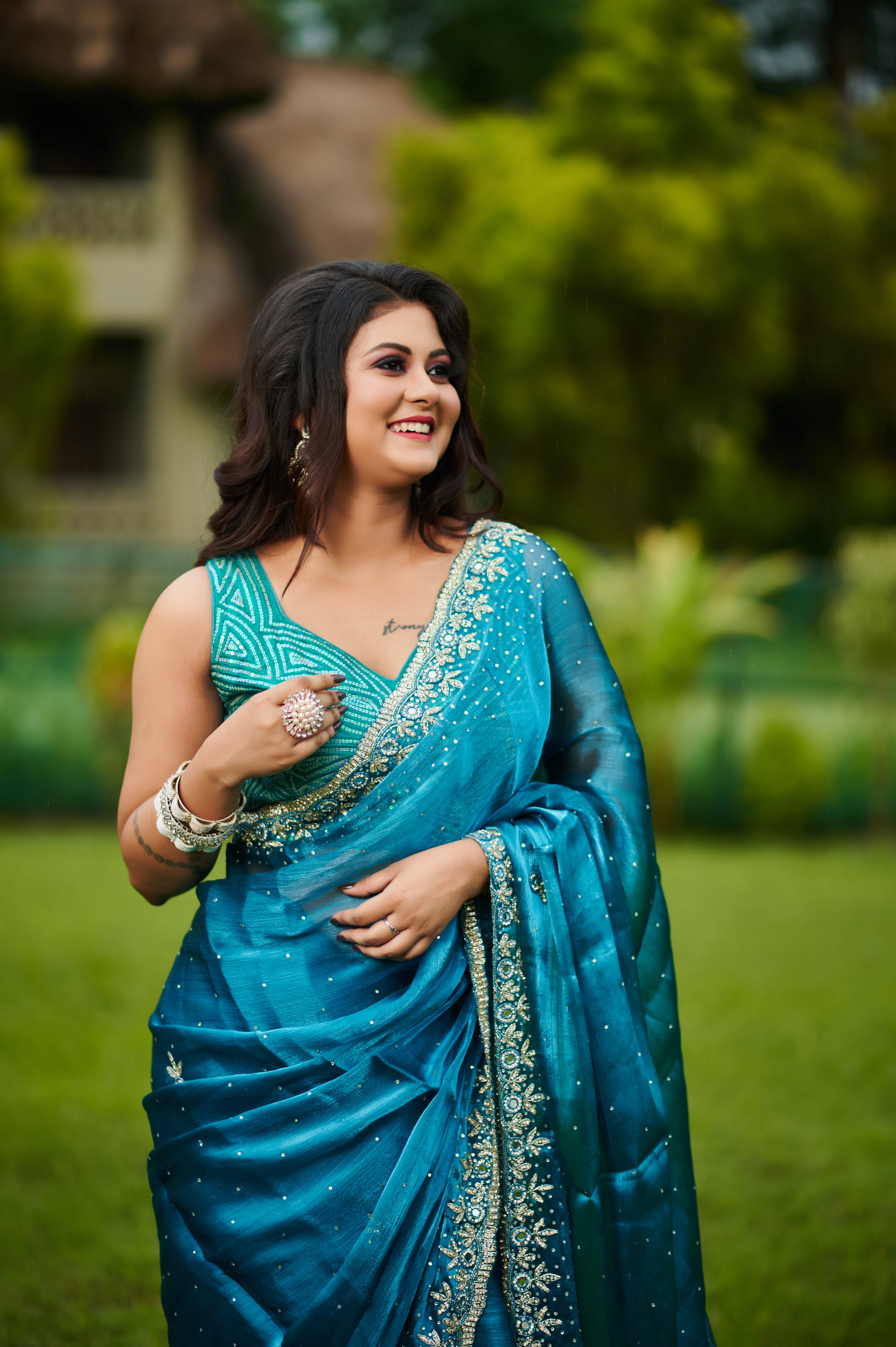 Ocean Royale – Designer Heavy Work glamorous Saree