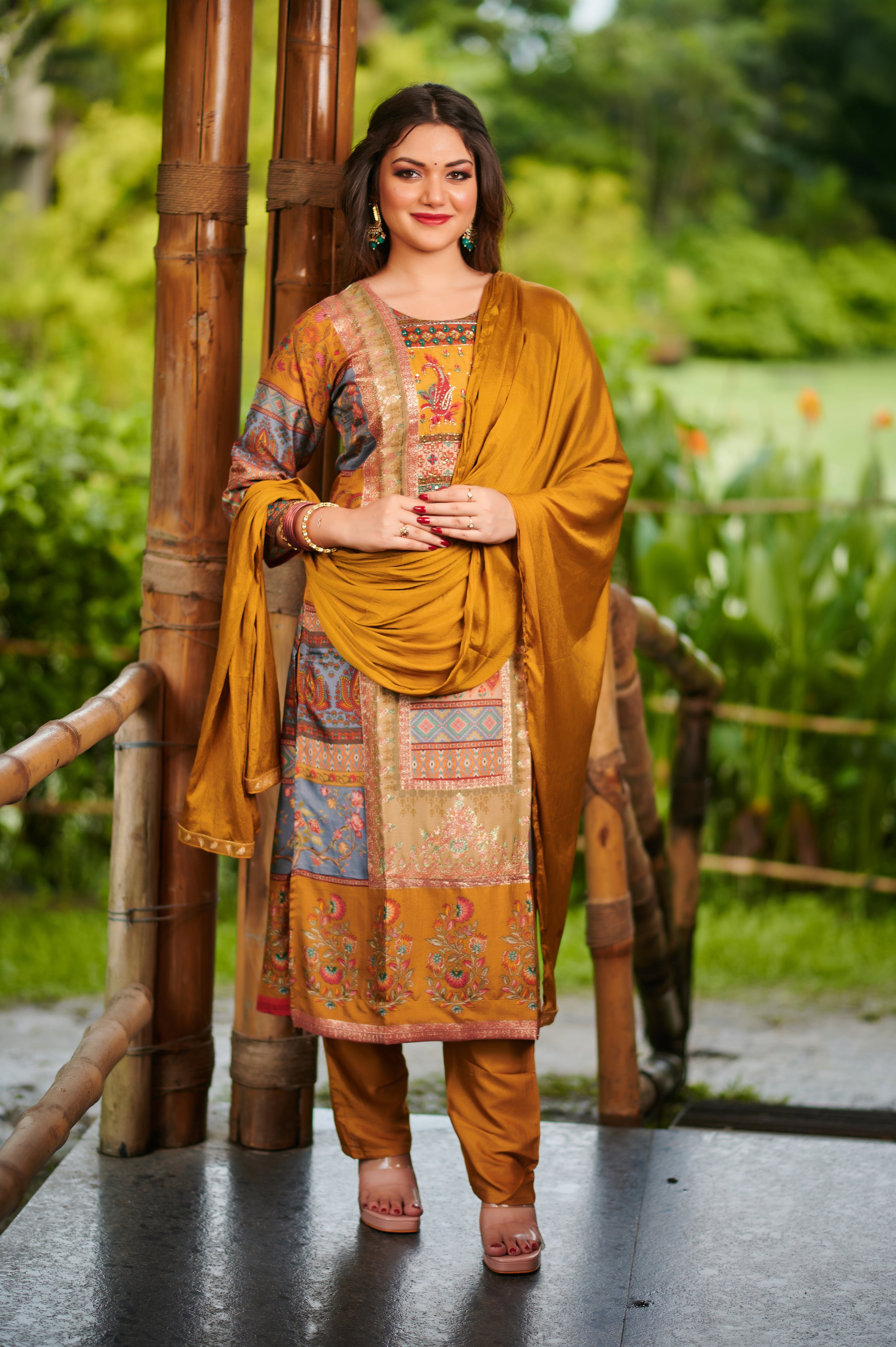 Marigold Mosaic – 3-Piece Suit Set
