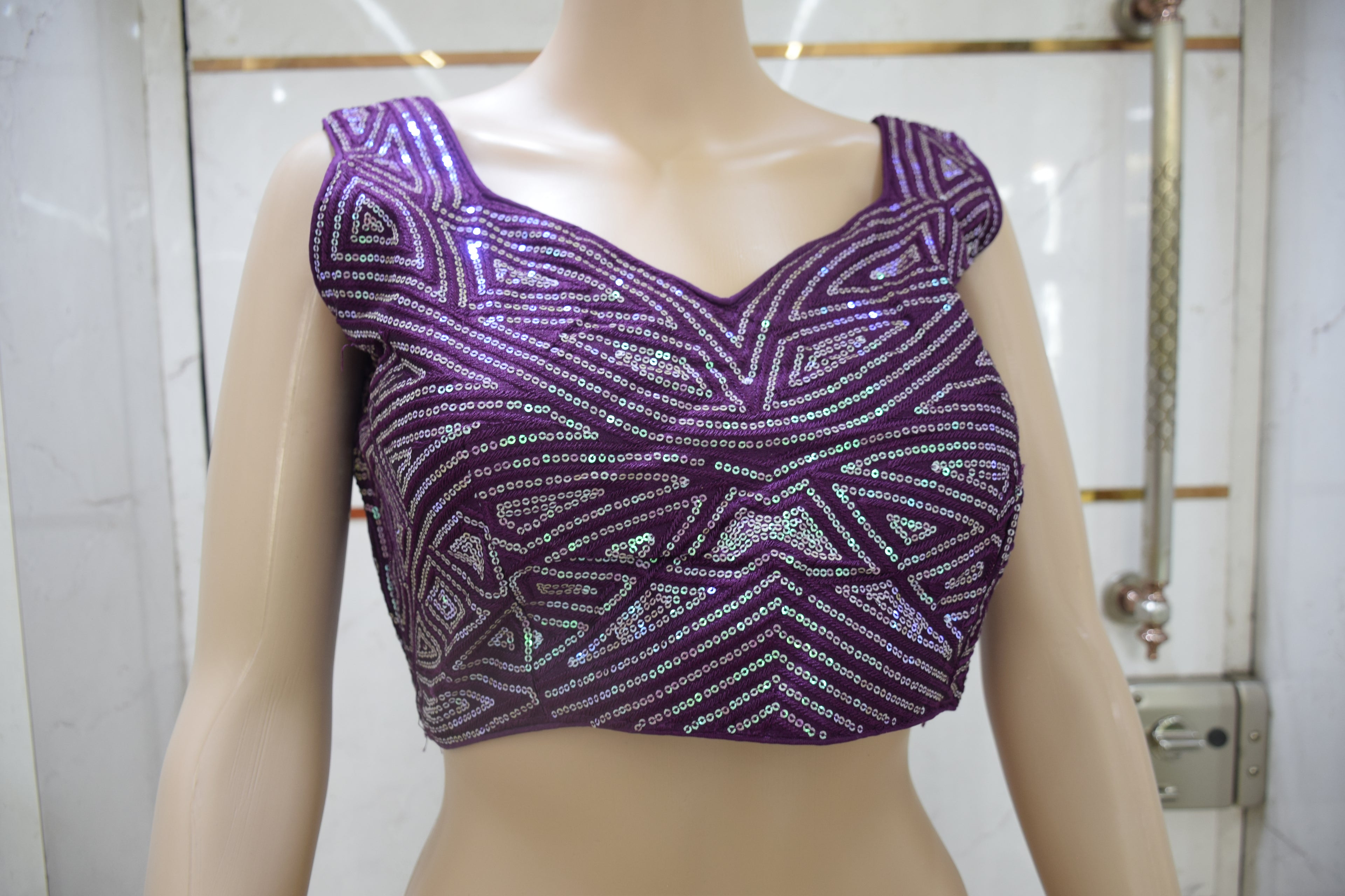 Midnight Mirage Sequin Blouse