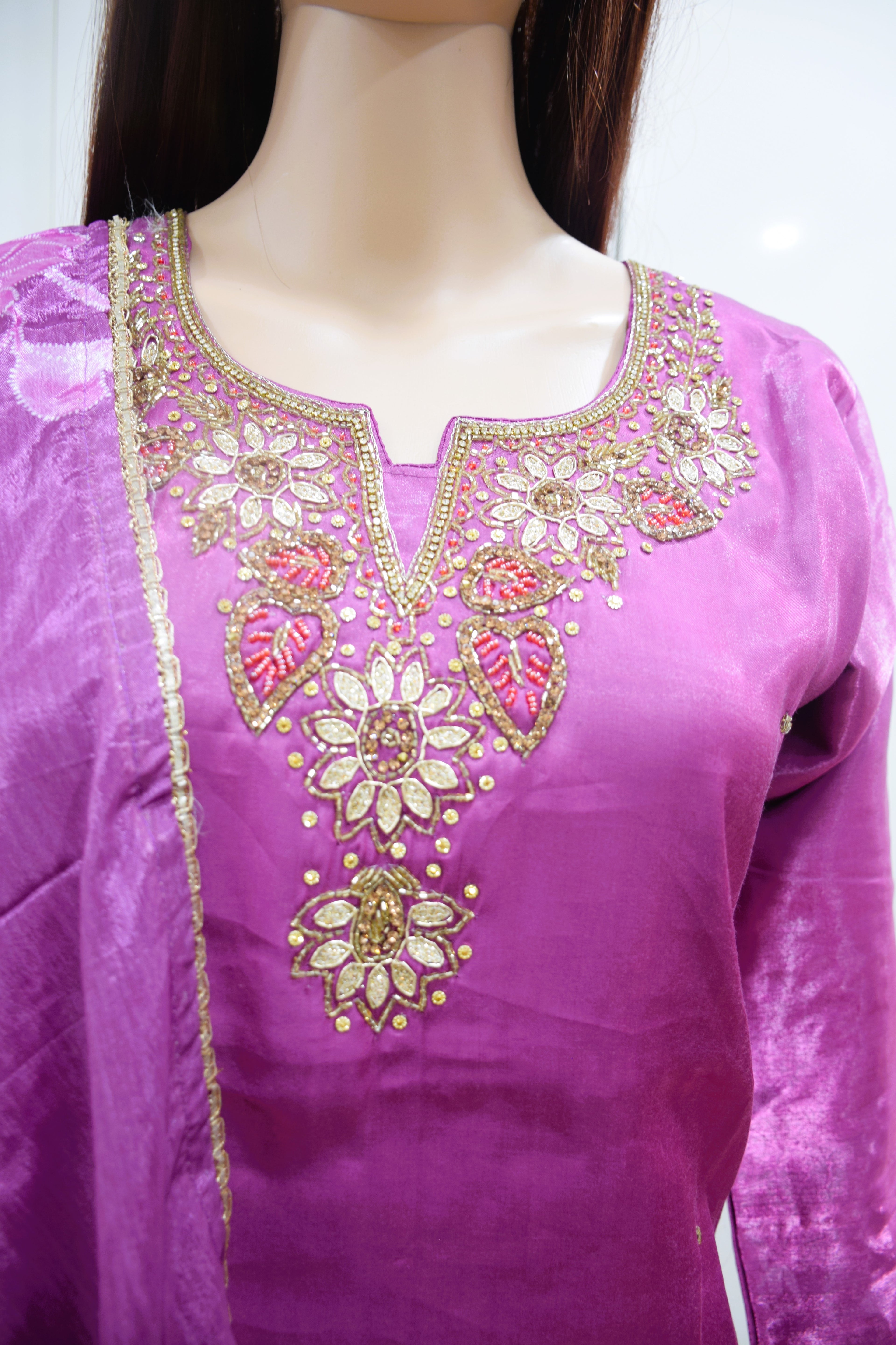 The Magenta Bloom Kurta Set
