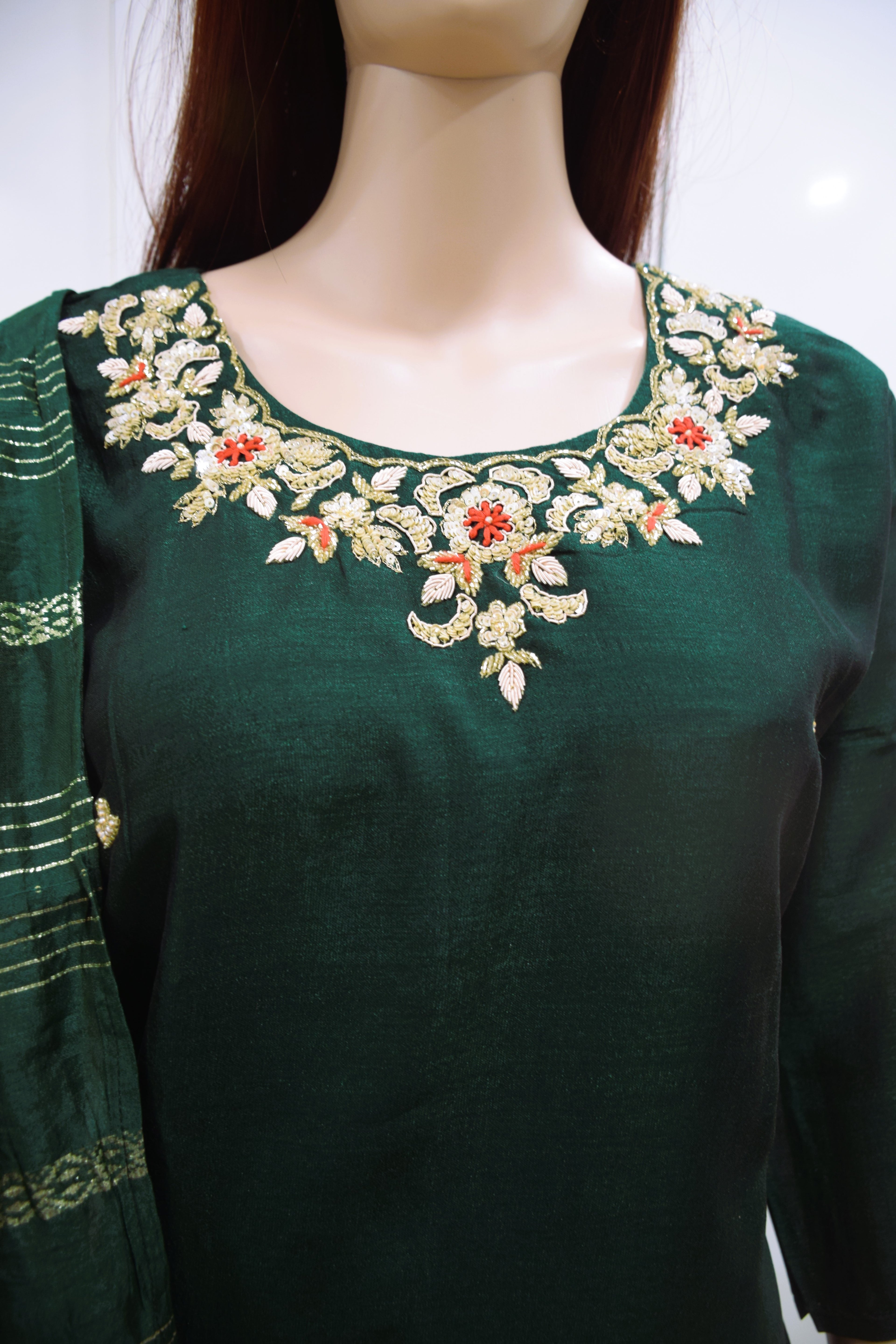 The Emerald Elegance Kurta Set