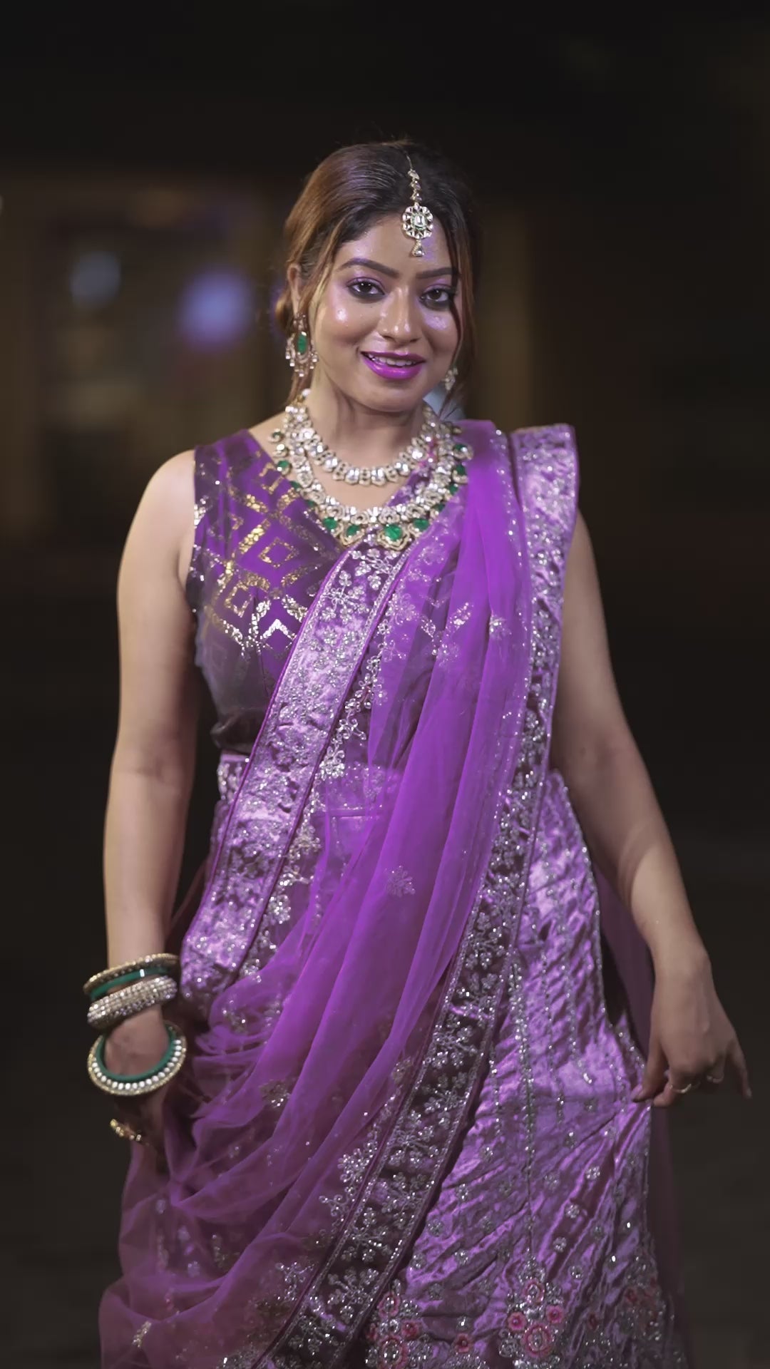 The Amethyst Empress Lehenga