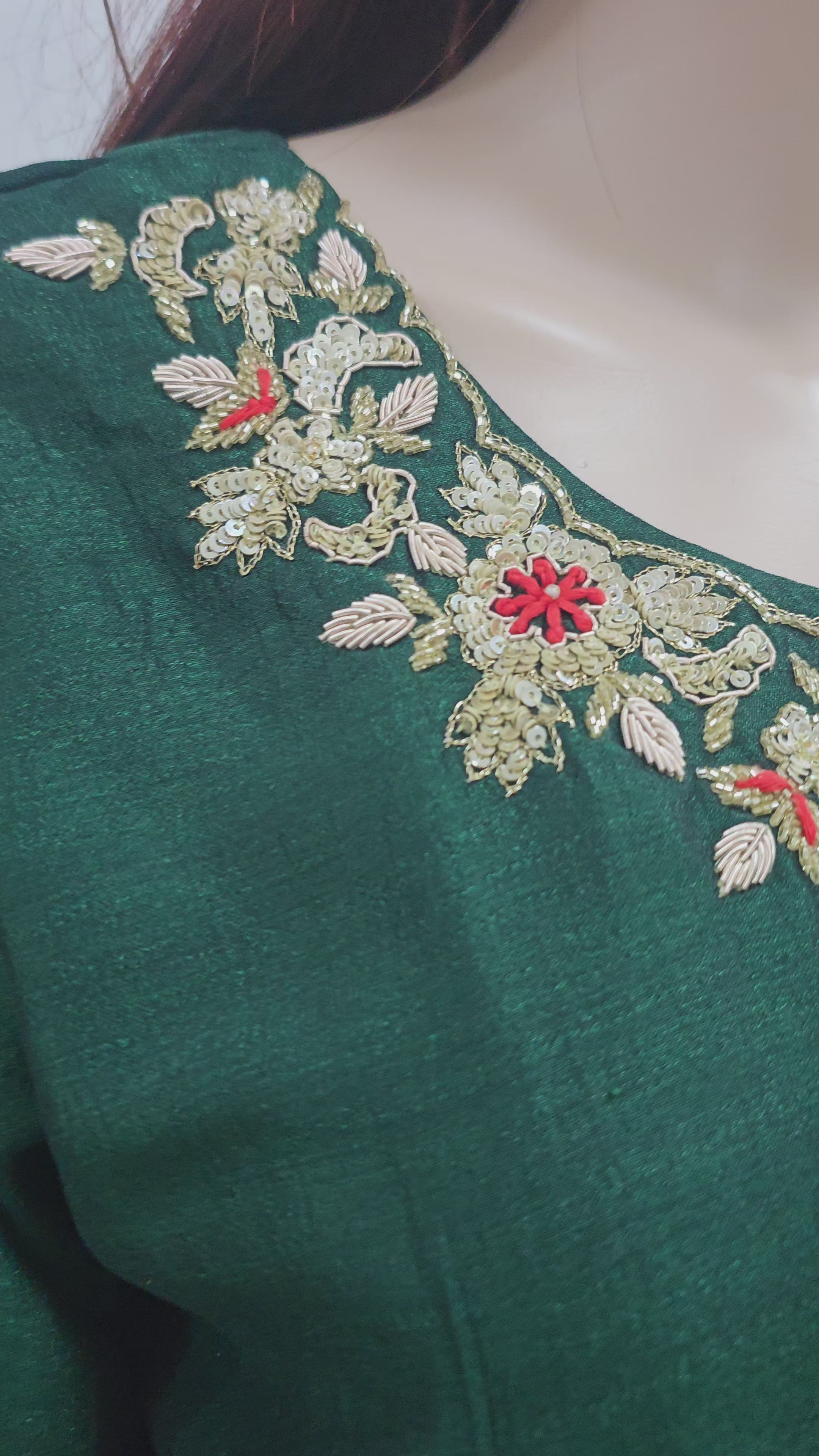 The Emerald Elegance Kurta Set