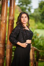 Noir Muse – 3-Piece Indo-Western Ensemble