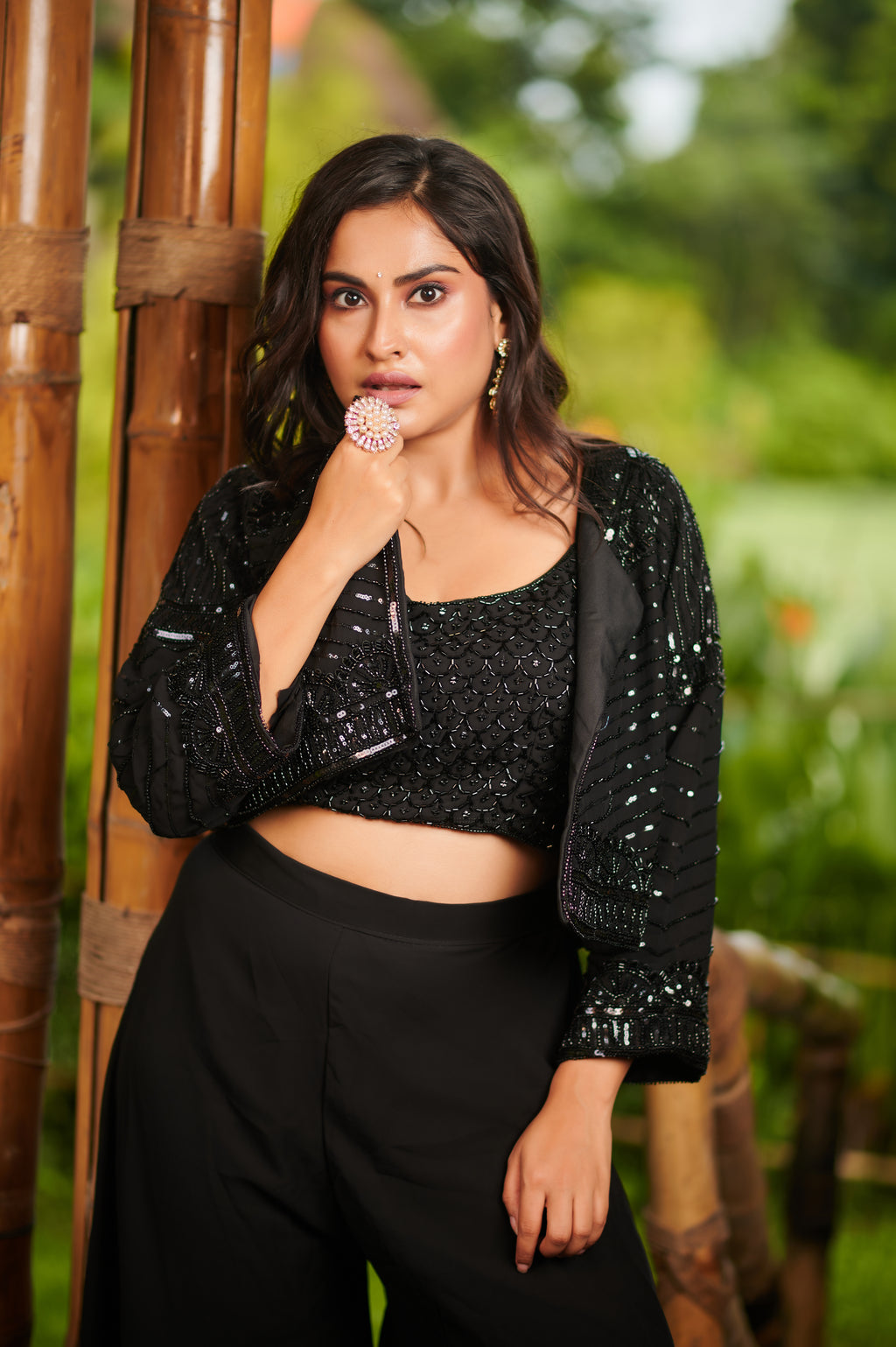 Noir Muse – 3-Piece Indo-Western Ensemble