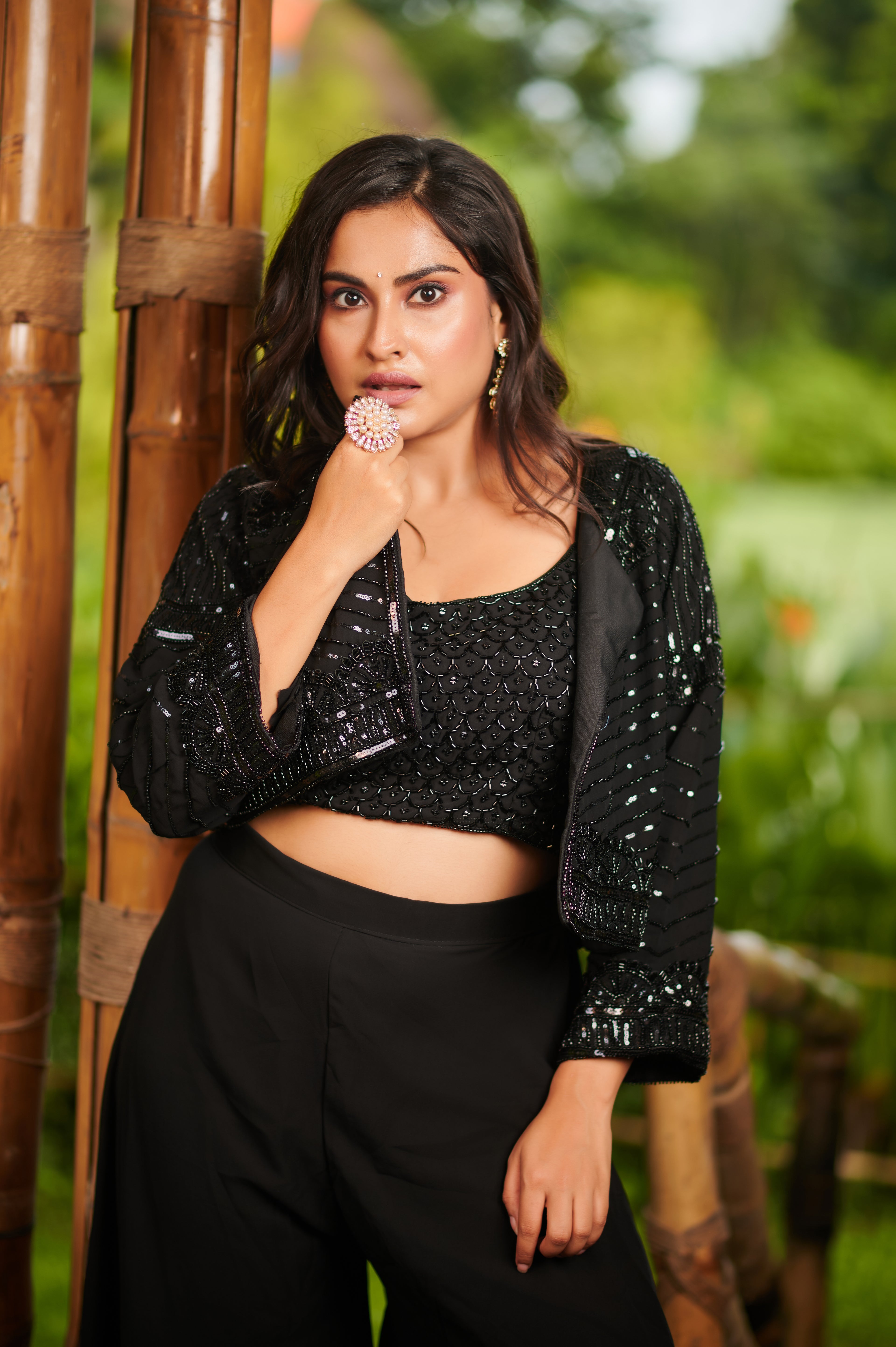 Noir Muse – 3-Piece Indo-Western Ensemble