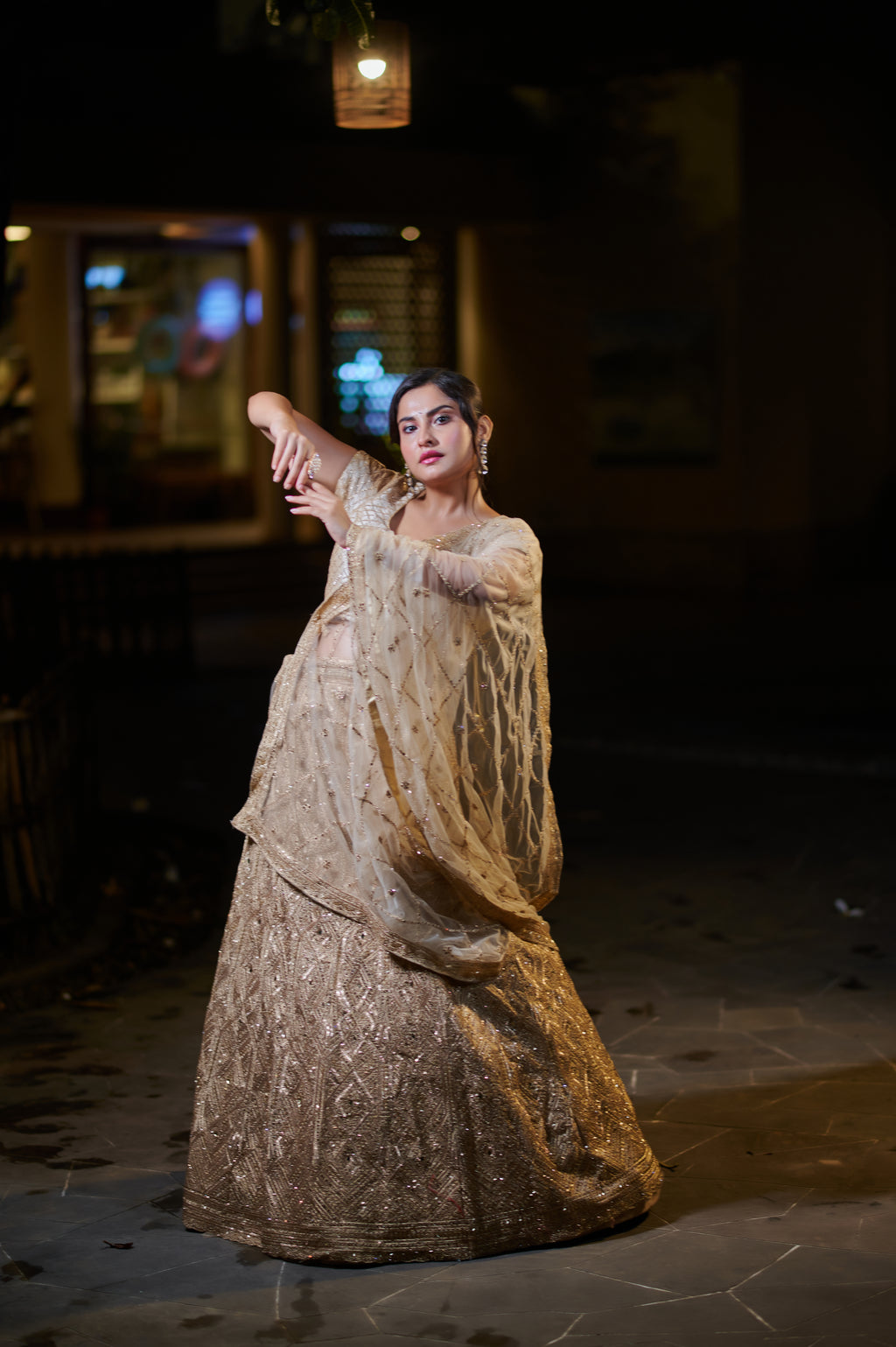 Golden Grandeur Embellished Lehenga