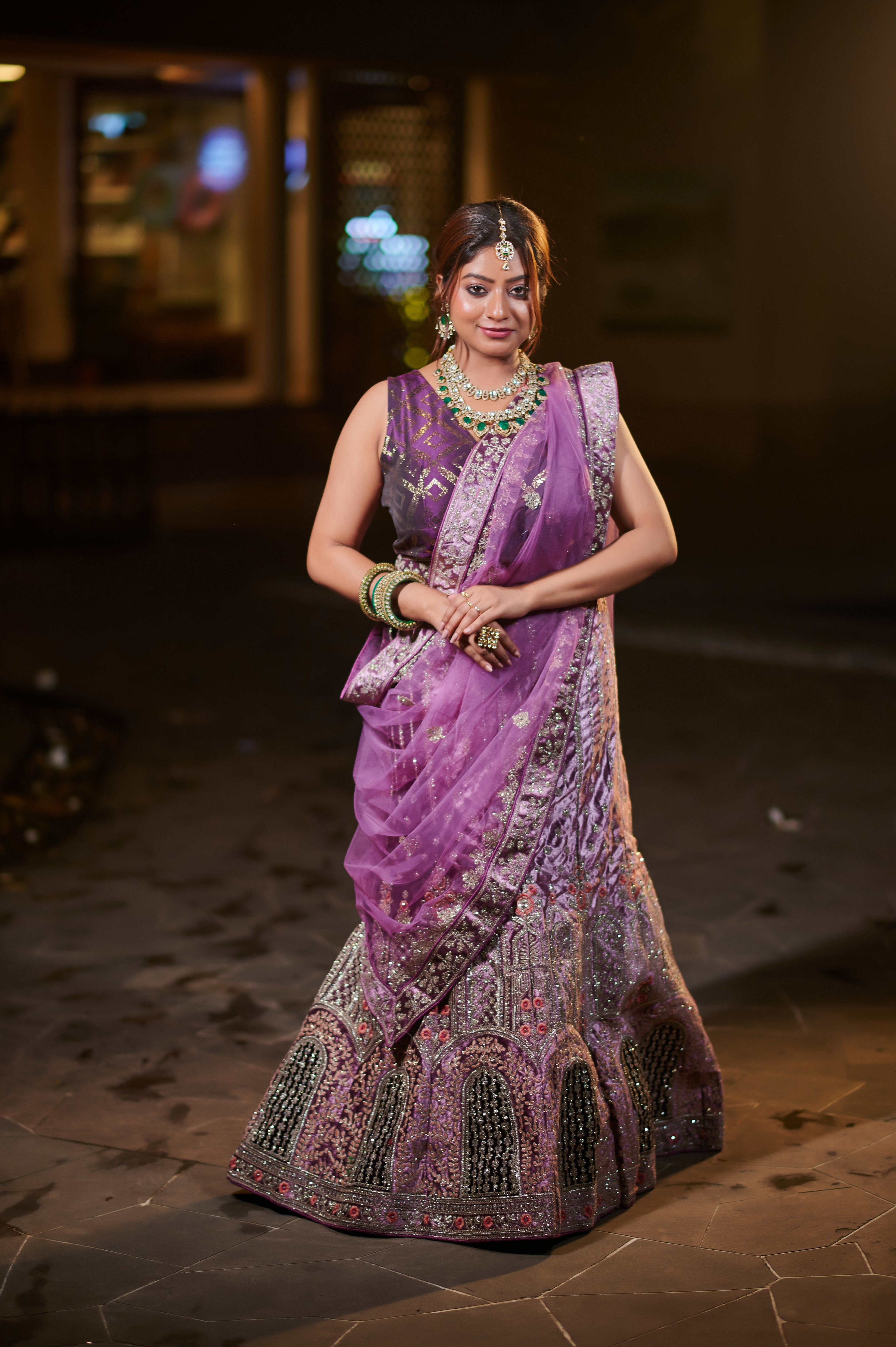The Amethyst Empress Lehenga