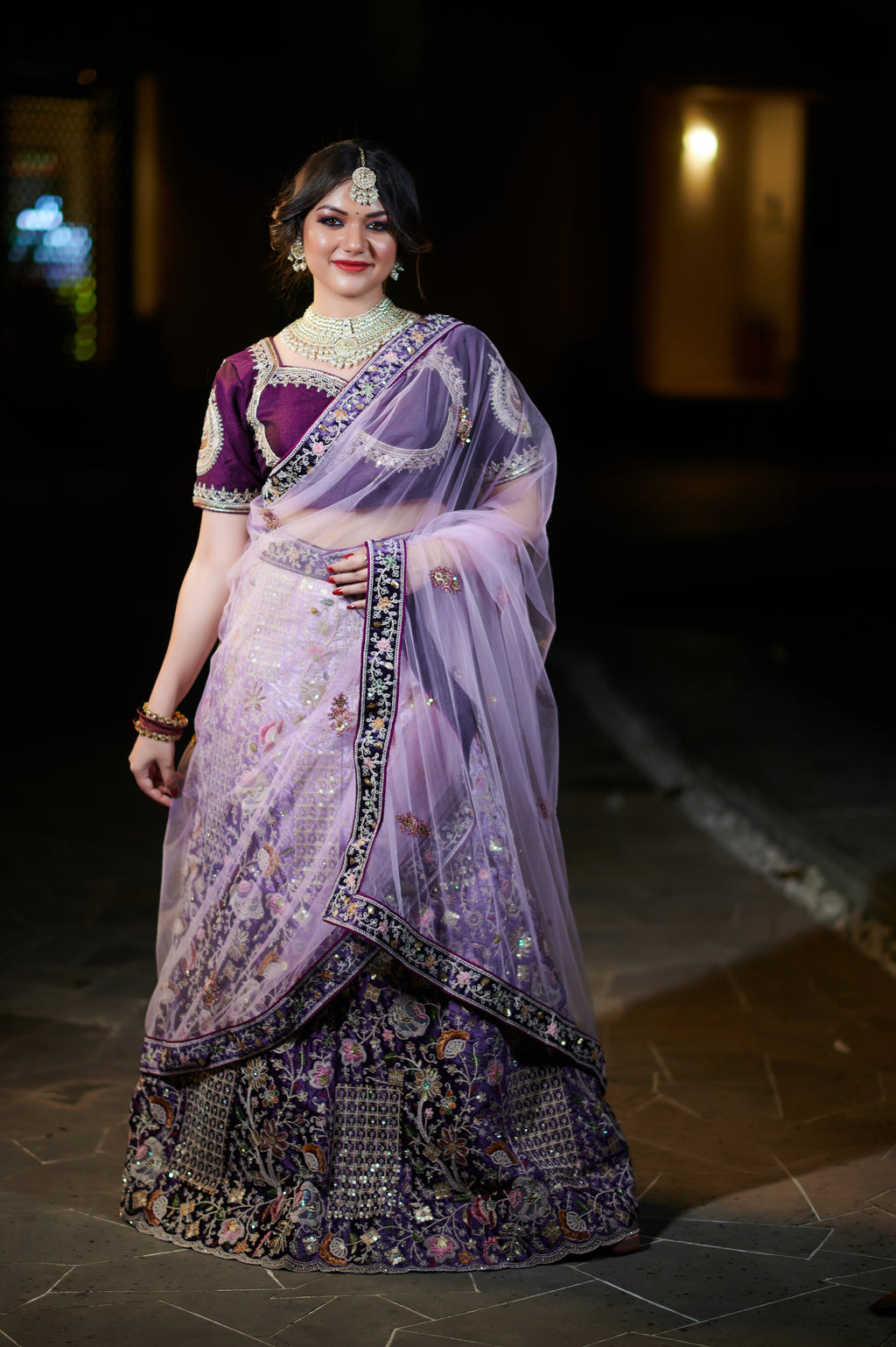 Regal Lavender Dream Lehenga