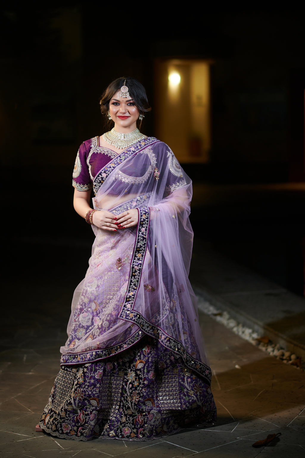 Regal Lavender Dream Lehenga