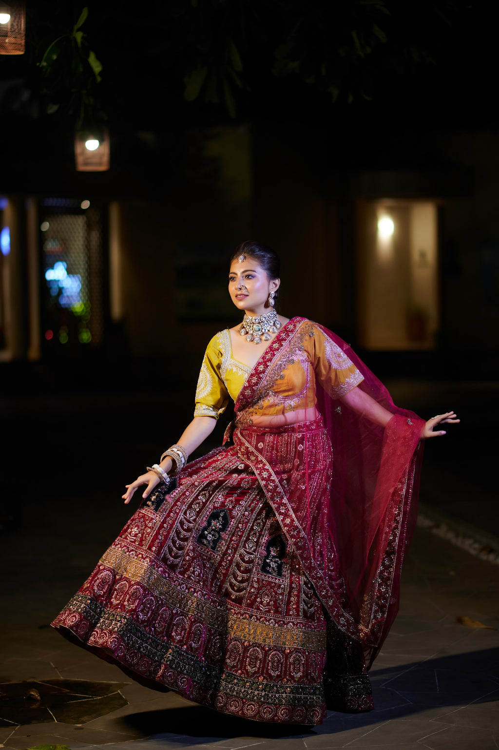Dulhan-Royal Maroon Bridal Lehenga