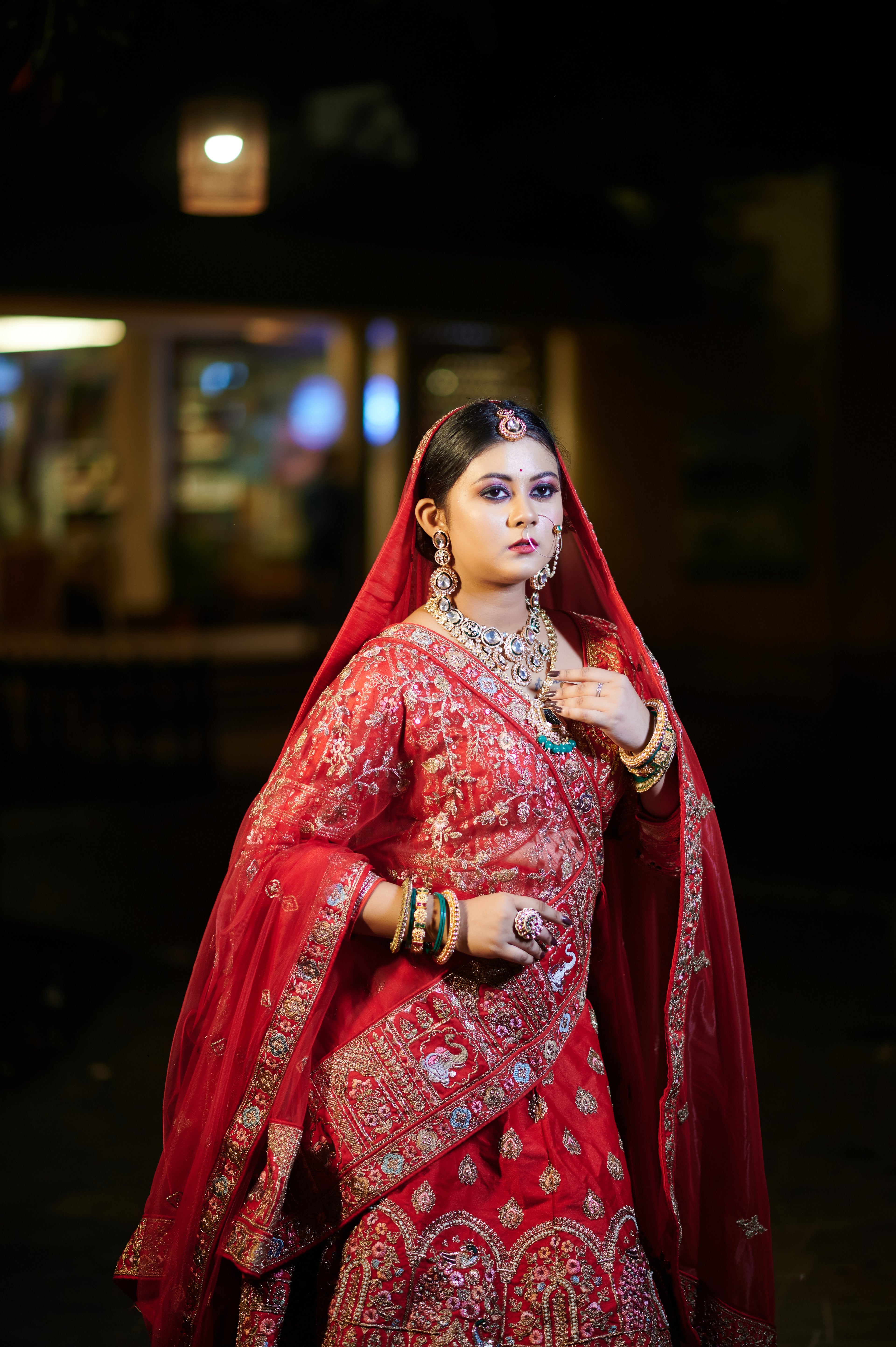 Rajkumari Red – Barat and Doli Zardoshi Bridal Lehenga