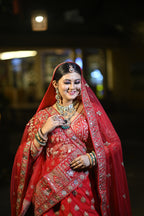 Rajkumari Red – Barat and Doli Zardoshi Bridal Lehenga