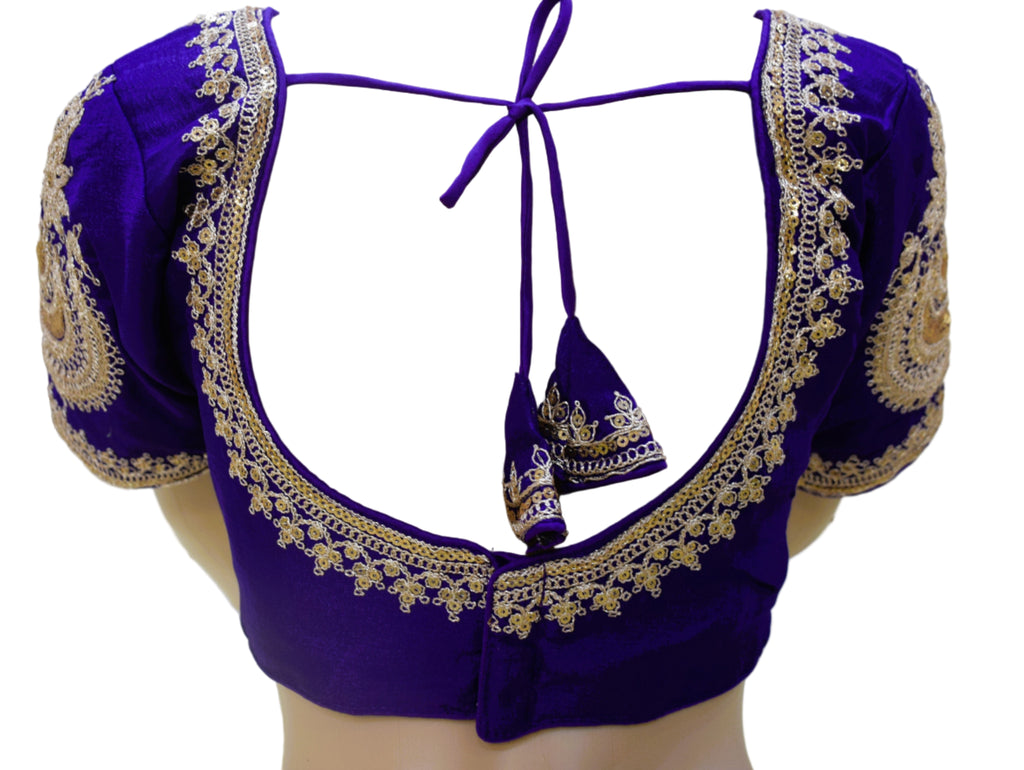 Royal Purple Heritage Embroidered Blouse