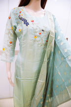 The Mint Melody Zardoshi Kurta Set