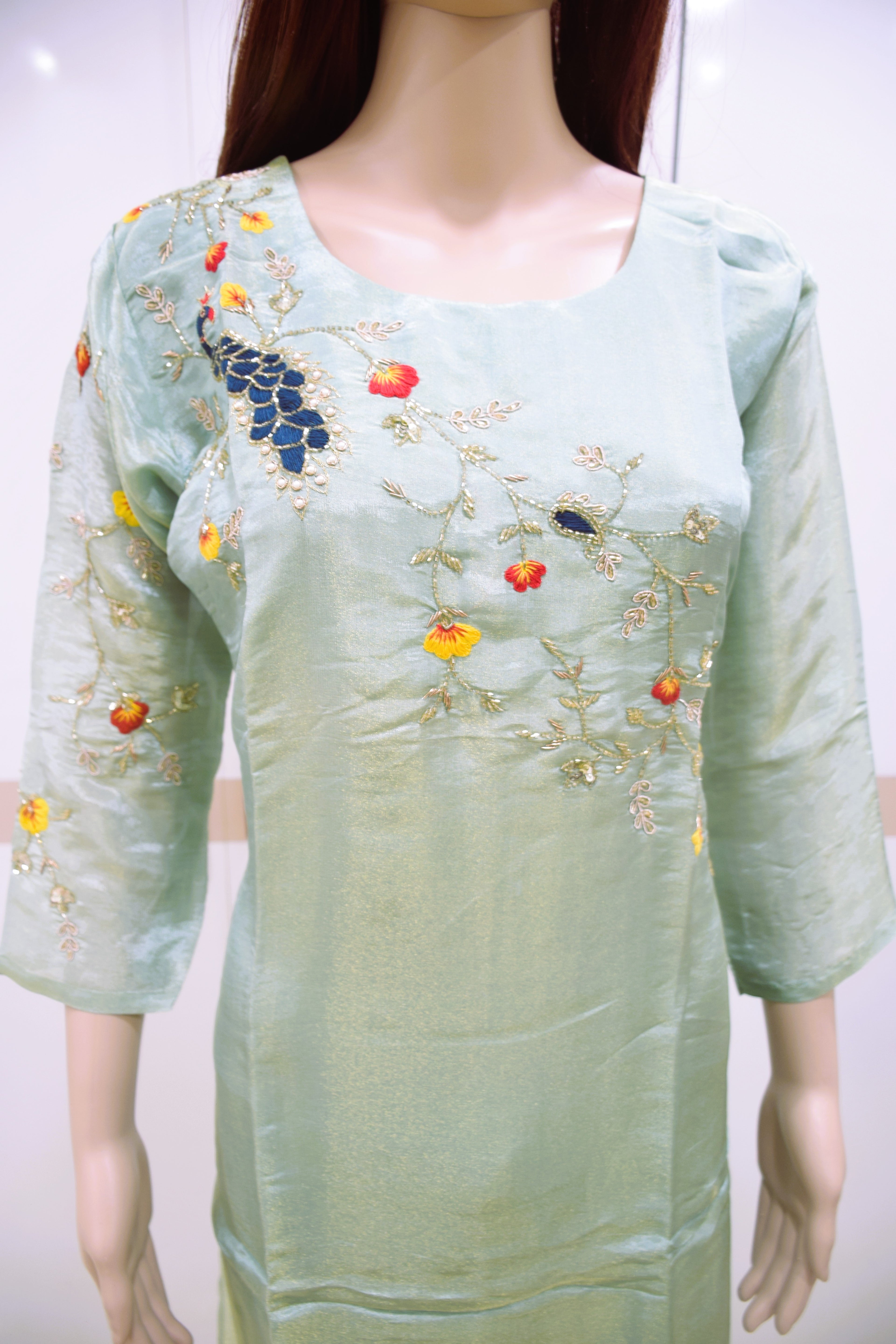 The Mint Melody Zardoshi Kurta Set