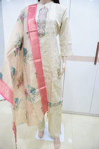 The Rose Garden Kota Doriya Kurta Set
