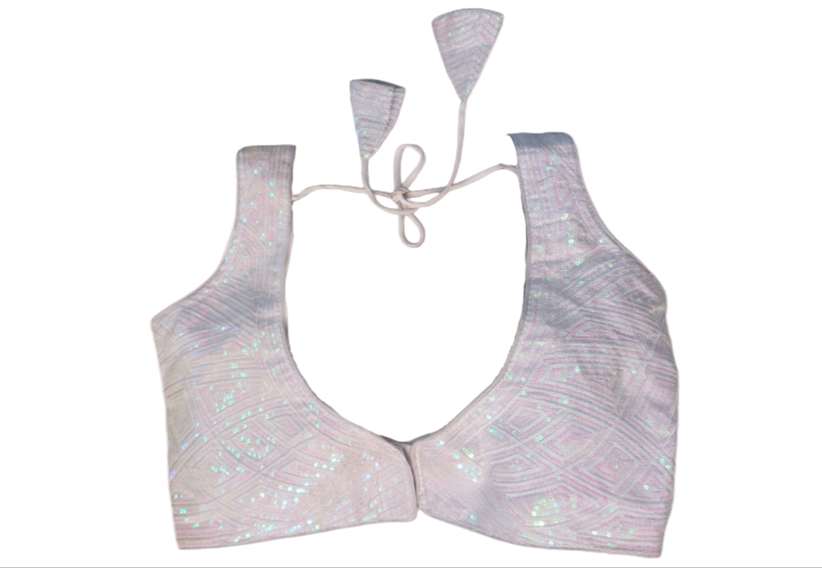 Celestial White Sequin Blouse