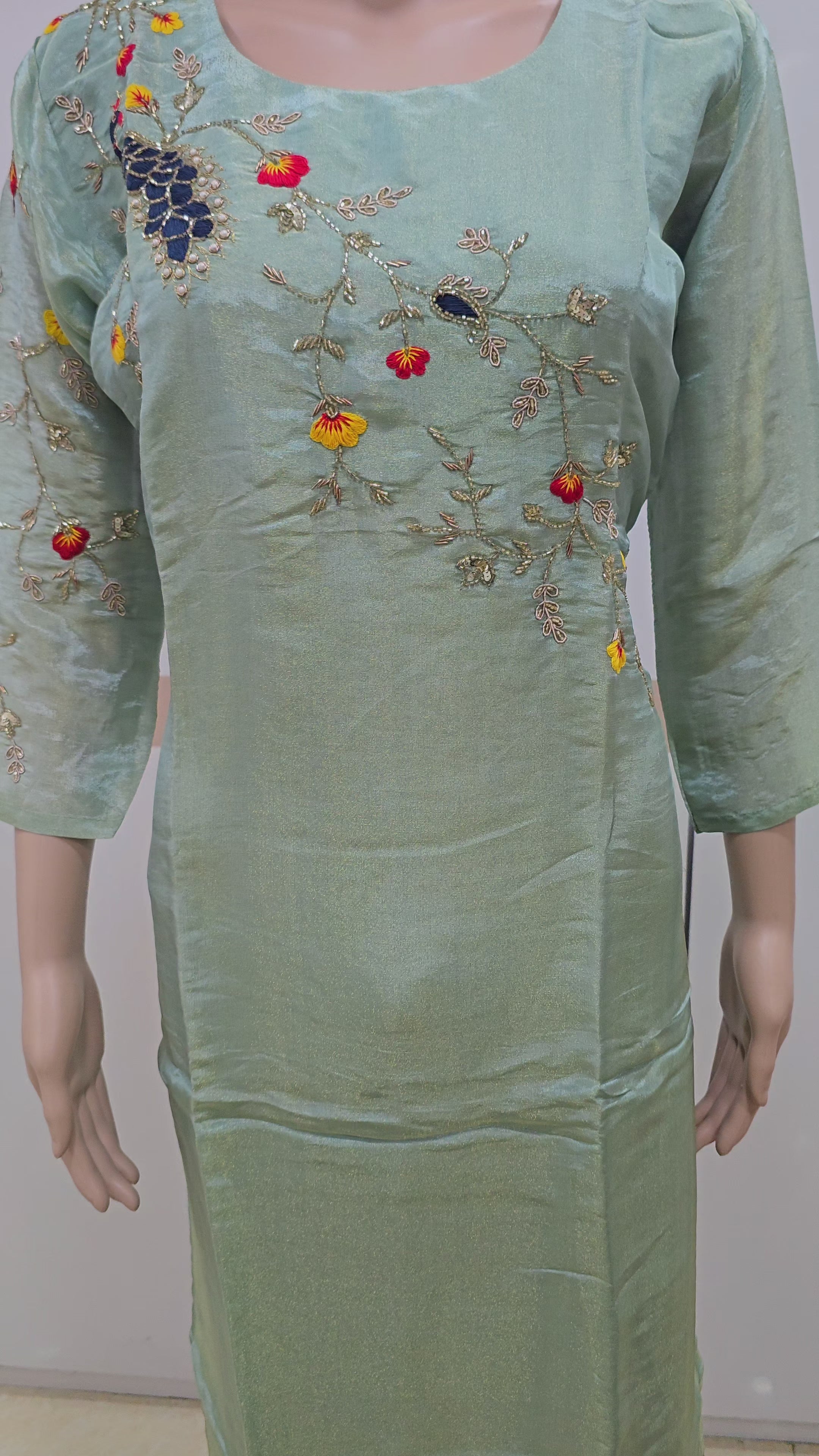The Mint Melody Zardoshi Kurta Set