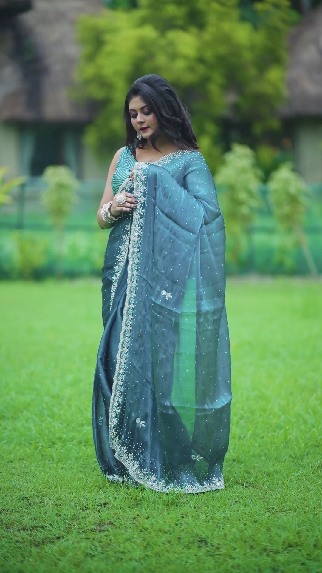Ocean Royale – Designer Heavy Work glamorous Saree