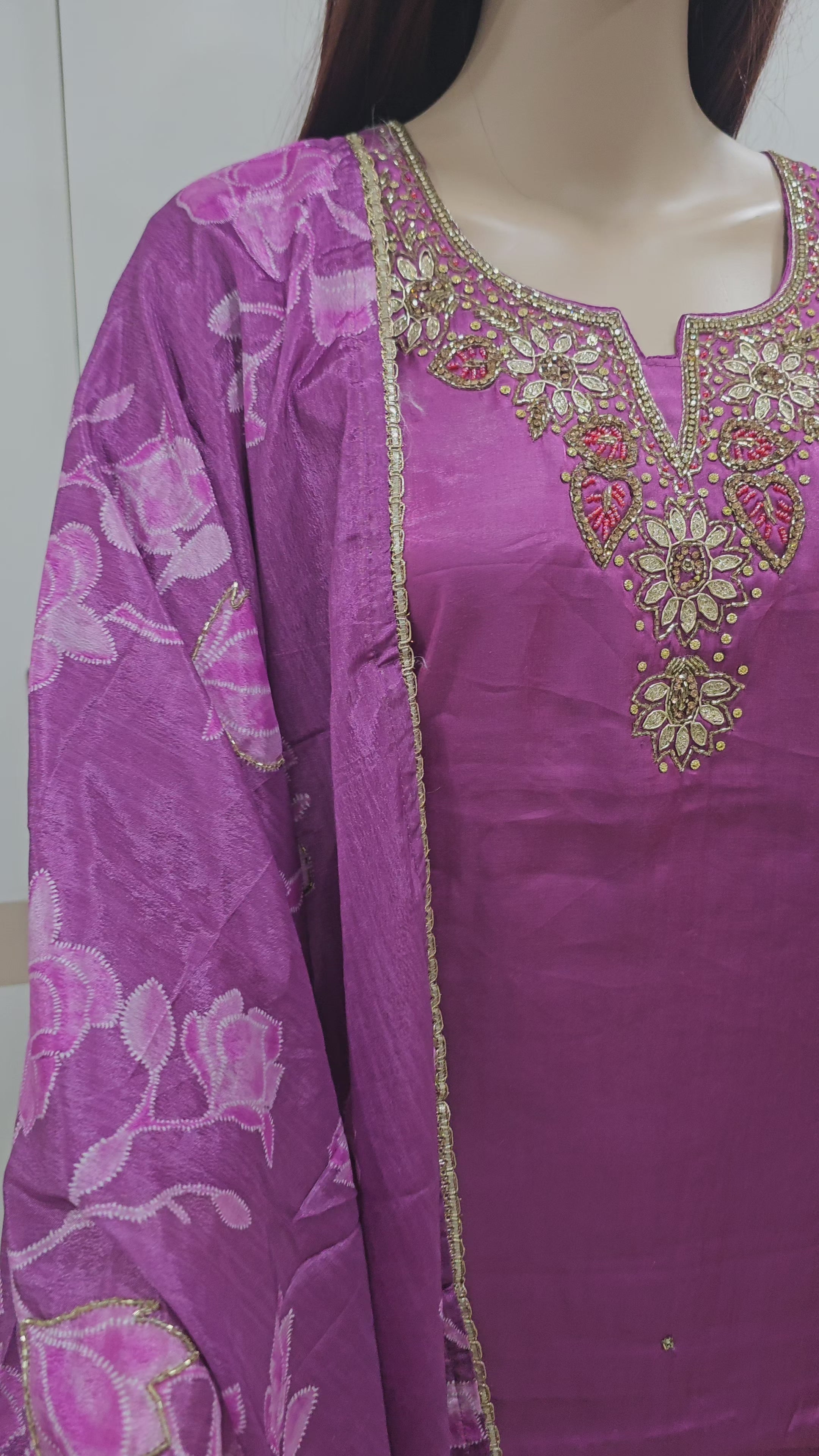 The Magenta Bloom Kurta Set