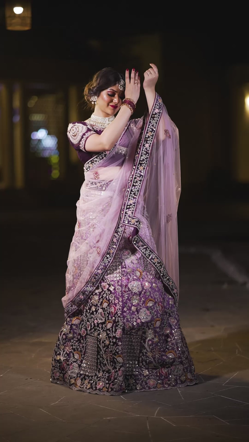 Regal Lavender Dream Lehenga
