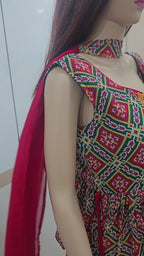 The Festive Red Navratri Indo Western Set