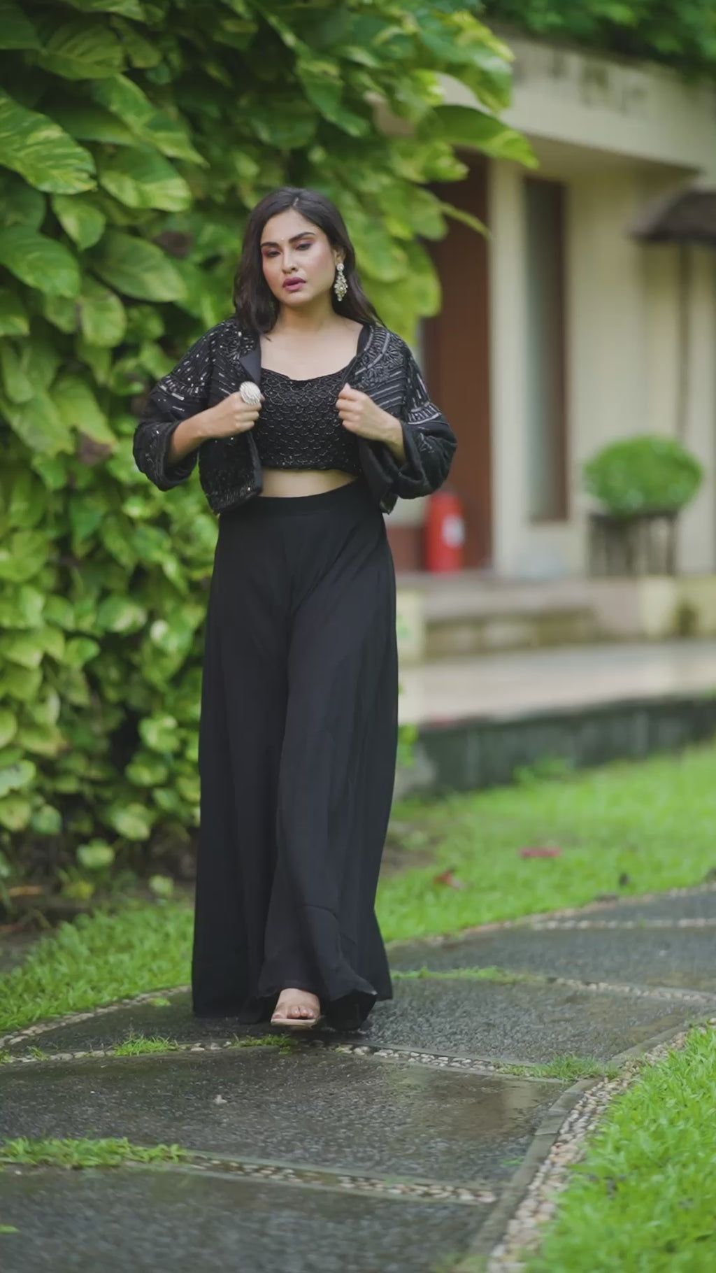 Noir Muse – 3-Piece Indo-Western Ensemble